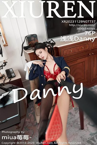 [XiuRen秀人网]No.7737_模特浅浅Danny秘书角色装扮脱Ol制服露红色蕾丝内衣诱惑写真76P