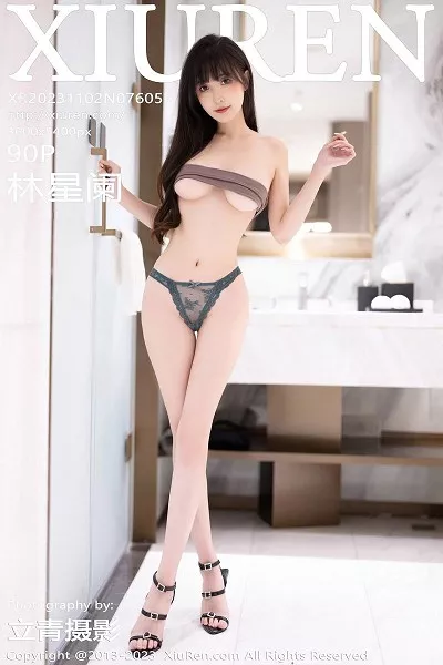 [XiuRen秀人网]No.7605_模特林星阑性感白色带图案旗袍露性感内衣秀曼妙身姿诱惑写真90P