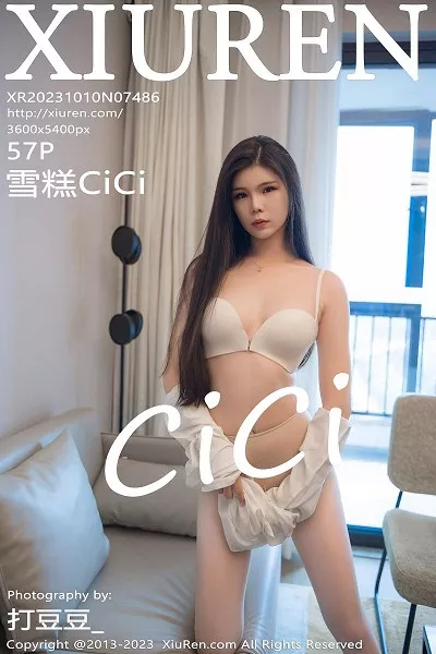 [XiuRen秀人网]No.7486_模特雪糕CiCi性感白T配黑色短裙露超薄无内肉丝秀美腿诱惑写真57P