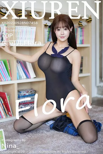 [XiuRen秀人网]No.7458_女神朱可儿Flora半脱露黑色薄纱高叉连体衣配黑丝袜惹火诱惑写真70P