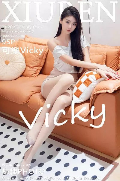 [XiuRen秀人网]No.7457_模特可乐Vicky性感白色上衣配粉色短裙露原色丝袜妩媚诱惑写真95P