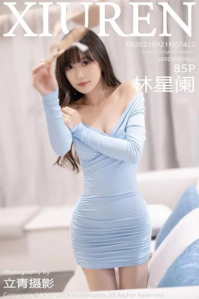 [XiuRen秀人网]No.7422_模特林星阑性感灰色OL服饰+淡蓝连衣短裙秀曼妙身姿诱惑写真85P