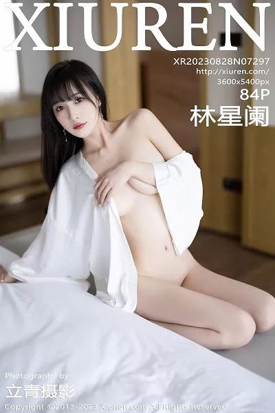 [XiuRen秀人网]No.7297_模特林星阑性感白色连衣长裙配凉高跟半撩秀翘臀美腿诱惑写真84P