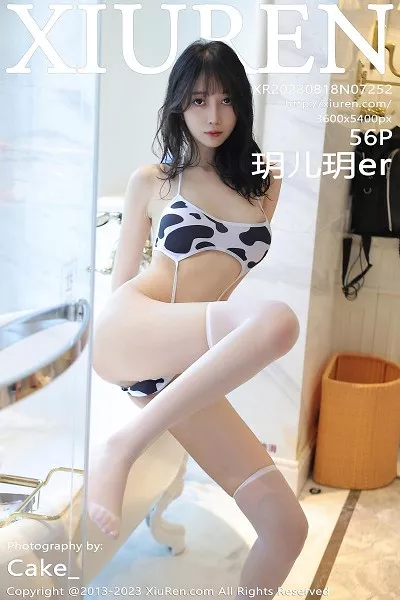 [XiuRen秀人网]No.7252_模特玥儿玥er私房浴室性感奶牛比基尼服配白丝袜湿身诱惑写真56P