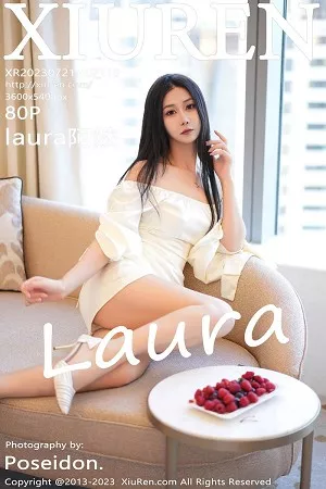[XiuRen秀人网]No.7116_模特laura阿姣性感白色露肩连衣裙半脱露豪乳遮点极致诱惑写真80P