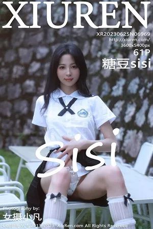 [XiuRen秀人网]No.6969_模特糖豆sisi白色上衣配黑短裙露性感淡色轻透内衣迷人诱惑写真61P