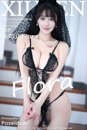 [XiuRen秀人网]No.6808_女神朱可儿Flora性感黑色薄纱情趣服饰秀雪峰美臀惹火诱惑写真70P