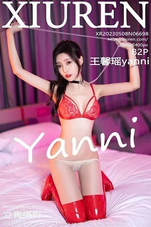 [XiuRen秀人网]No.6698_女神王馨瑶yanni红色皮质高叉连体衣半露红色蕾丝内衣诱惑写真82P
