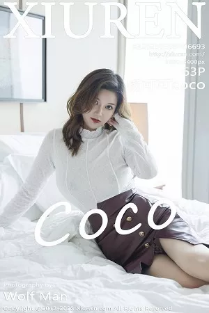 [XiuRen秀人网]No.6693_模特杨可可coco白色上衣配暗红短裙露原色丝袜秀美腿诱惑写真63P