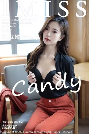 [IMISS爱蜜社]Vol.717_模特杨紫嫣candy脱职场OL露性感黑色内衣原色丝袜迷人诱惑写真64P