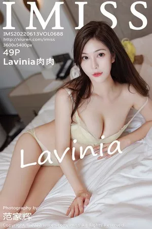[IMISS爱蜜社]Vol.688_气质女神Lavinia性感黄色轻透内衣配超薄肉丝秀凹凸身材诱惑写真49P