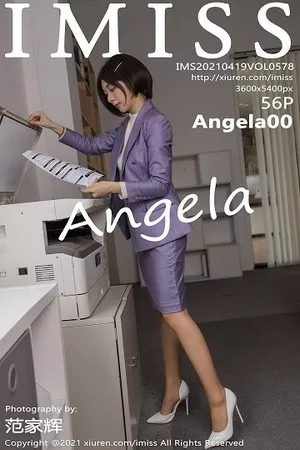 [IMISS爱蜜社]Vol.578_女神Angela00办公室制服主题半脱露性感内衣肉丝裤袜诱惑写真56P
