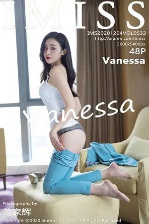 [IMISS爱蜜社]Vol.532_气质美女Vanessa浅蓝典雅职业装半脱露性感内衣撩人诱惑写真48P