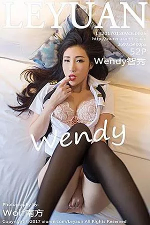 [LeYuan星乐园]Vol.025_嫩模Wendy智秀居家黑丝袜主题韩系风秀美胸魅惑写真52P