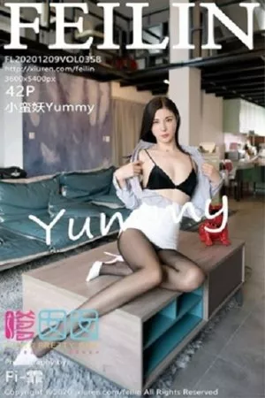[FeiLin嗲囡囡]VOL.358_嫩模小蛮妖Yummy秘书制服OL主题半脱露开档黑丝裤袜诱惑写真42P