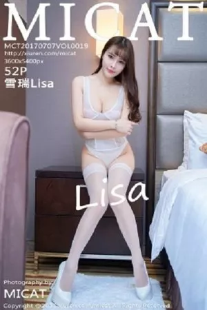 [MICAT猫萌榜]Vol.019_嫩模雪瑞Lisa白色高叉连体内衣吊带白丝袜火辣诱惑写真52P