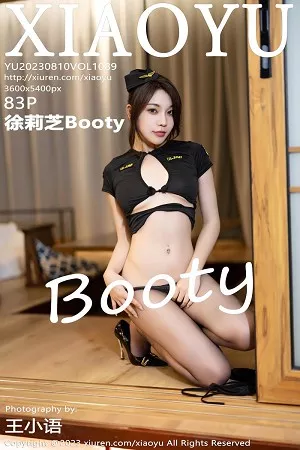 [XiaoYu画语界]Vol.1089_女神徐莉芝Booty黑色薄纱情趣服配无内黑丝秀曼妙身姿诱惑写真83P