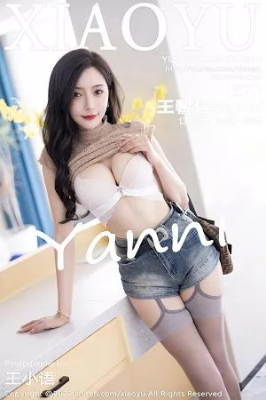 [XiaoYu画语界]Vol.919_女神王馨瑶yanni浅色衣配牛仔短裤半脱露蕾丝内衣撩人诱惑写真87P