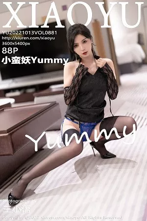 [XiaoYu画语界]Vol.881_模特小蛮妖Yummy杭州旅拍黑色连衣裙露蓝色蕾丝内衣诱惑写真88P