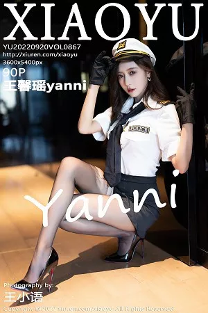 [XiaoYu画语界]Vol.867_女神王馨瑶yanni韩国女警官制服露蕾丝内衣配破烂黑丝诱惑写真90P