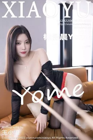 [XiaoYu画语界]Vol.806_女神杨晨晨Yome脱黑色薄透连衣裙露蕾丝内衣超薄黑丝诱惑写真101P