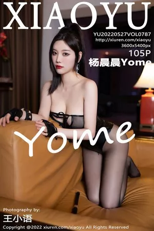 [XiaoYu画语界]Vol.787_女神杨晨晨Yome性感黑色轻透连体衣配超薄黑丝完美诱惑写真105P