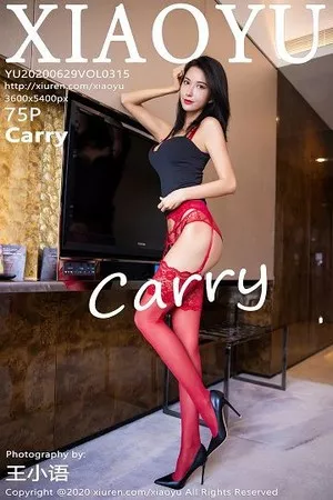 [XiaoYu画语界]Vol.315_嫩模Carry私房猩红蕾丝内衣配吊带丝袜秀完美身材诱惑写真75P