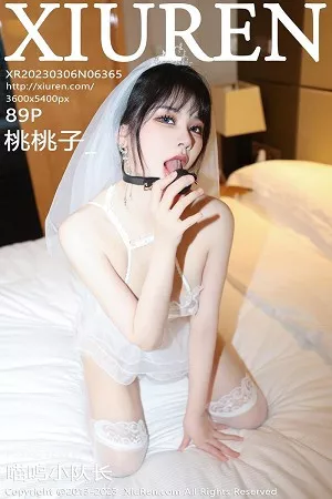 [XiuRen秀人网]No.6365_模特桃桃子_性感白色蕾丝婚纱配白丝袜透视秀惹火身材诱惑写真89P