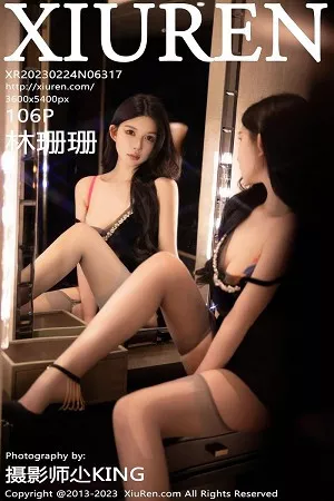 [XiuRen秀人网]No.6317_模特林珊珊黑色吊带短裙露轻透花色蕾丝情趣内衣撩人诱惑写真105P