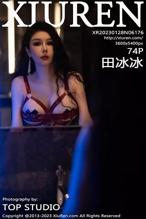 [XiuRen秀人网]No.6176_模特田冰冰私房红色带子情趣服饰露傲人豪乳遮点极致诱惑写真74P