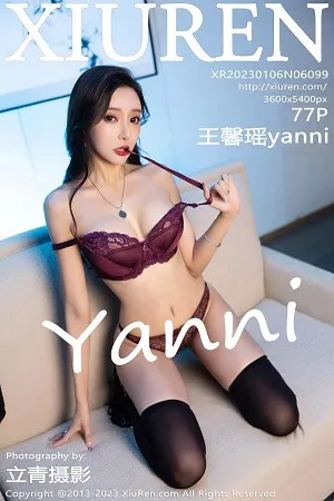 [XiuRen秀人网]No.6099_女神王馨瑶yanni黑色紧身服饰露暗红色蕾丝内衣完美诱惑写真77P