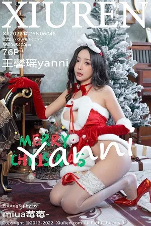 [XiuRen秀人网]No.6045_女神王馨瑶yanni性感红色圣诞装服配白丝袜秀完美身材诱惑写真76P