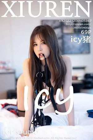 [XiuRen秀人网]No.5967_模特icy猪白色上衣配蓝短裙露黑色内衣秀魔鬼身材迷人诱惑写真69P