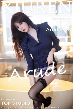 [XiuRen秀人网]No.5813_模特Arude薇薇脱深蓝色连衣短裙露紫色情趣蕾丝内衣诱惑写真69P