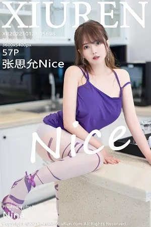 [XiuRen秀人网]No.5698_模特张思允Nice紫色吊带连衣裙配超薄白丝秀完美身材诱惑写真57P