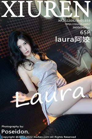 [XiuRen秀人网]No.5659_模特Laura阿姣性感银色吊带短裙半脱秀惹火身材极致诱惑写真65P