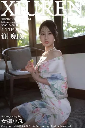 [XiuRen秀人网]No.5514_模特谢晚晚性感白色带花纹长裙配原色丝袜秀完美身材诱惑写真111P