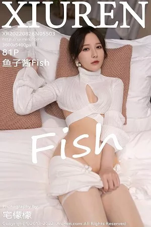 [XiuRen秀人网]No.5503_模特鱼子酱Fish纯白轻透上衣配白短裙露闪亮开档肉丝诱惑写真81P
