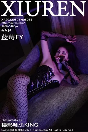 [XiuRen秀人网]No.5065_模特蓝莓FY私房暗色灯光下低胸连体衣配黑丝渔网撩人诱惑写真65P