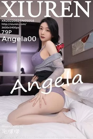 [XiuRen秀人网]No.5058_女神Angela小热巴私房半脱露性感蕾丝内衣配超薄肉丝诱惑写真79P