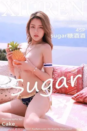 [XiuRen秀人网]No.4998_模特Sugar糖酒酒性感蓝色比基尼服饰秀丰满身材妩媚诱惑写真45P