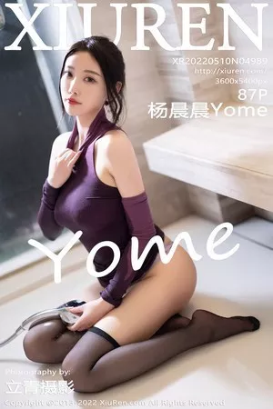 [XiuRen秀人网]No.4989_女神杨晨晨Yome私房浴室紫色连衣短裙真空秀完美身材诱惑写真87P