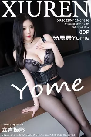 [XiuRen秀人网]No.4856_女神杨晨晨Yome性感白T配黑短裙半脱露黑色蕾丝内衣诱惑写真80P