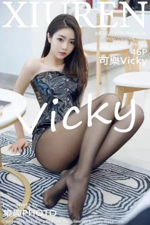 [XiuRen秀人网]No.4596_模特可乐Vicky私房黑色皮质连衣裙配超薄黑丝裤袜完美诱惑写真46P