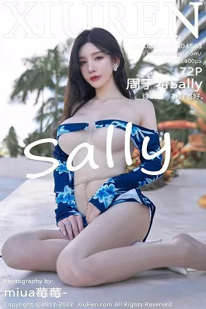 [XiuRen秀人网]No.4563_女神周于希Sally三亚旅拍性感蓝花纹连身衣秀翘臀美腿诱惑写真72P