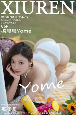 [XiuRen秀人网]No.4455_女神杨晨晨Yome户外场景白色轻透网纱配开档白丝撩人诱惑写真86P
