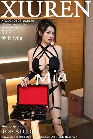 [XiuRen秀人网]No.3510_嫩模美七Mia私房调教剧情主题黑色情趣内衣秀火辣身材诱惑写真51P