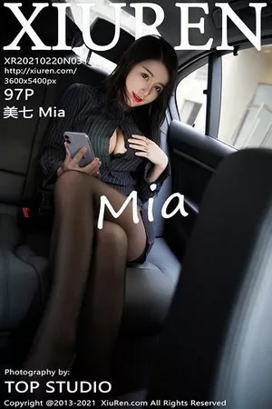 [XiuRen秀人网]No.3111_嫩模美七Mia车内黑色OL主题撩裙无内黑丝裤袜秀翘臀诱惑写真97P