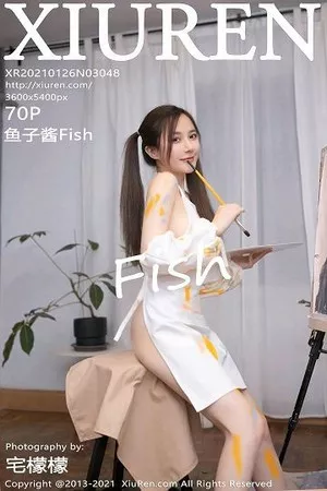 [XiuRen秀人网]No.3048_嫩模鱼子酱Fish邻居小哥哥画室主题半脱露完美身材诱惑写真70P
