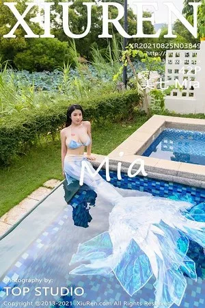 [XiuRen秀人网]No.3849_模特美七Mia三亚旅拍美人鱼主题泳池性感内衣秀丰满身材诱惑写真42P